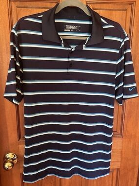 Nike Navy Blue Polo Golf Shirt Men’s Small